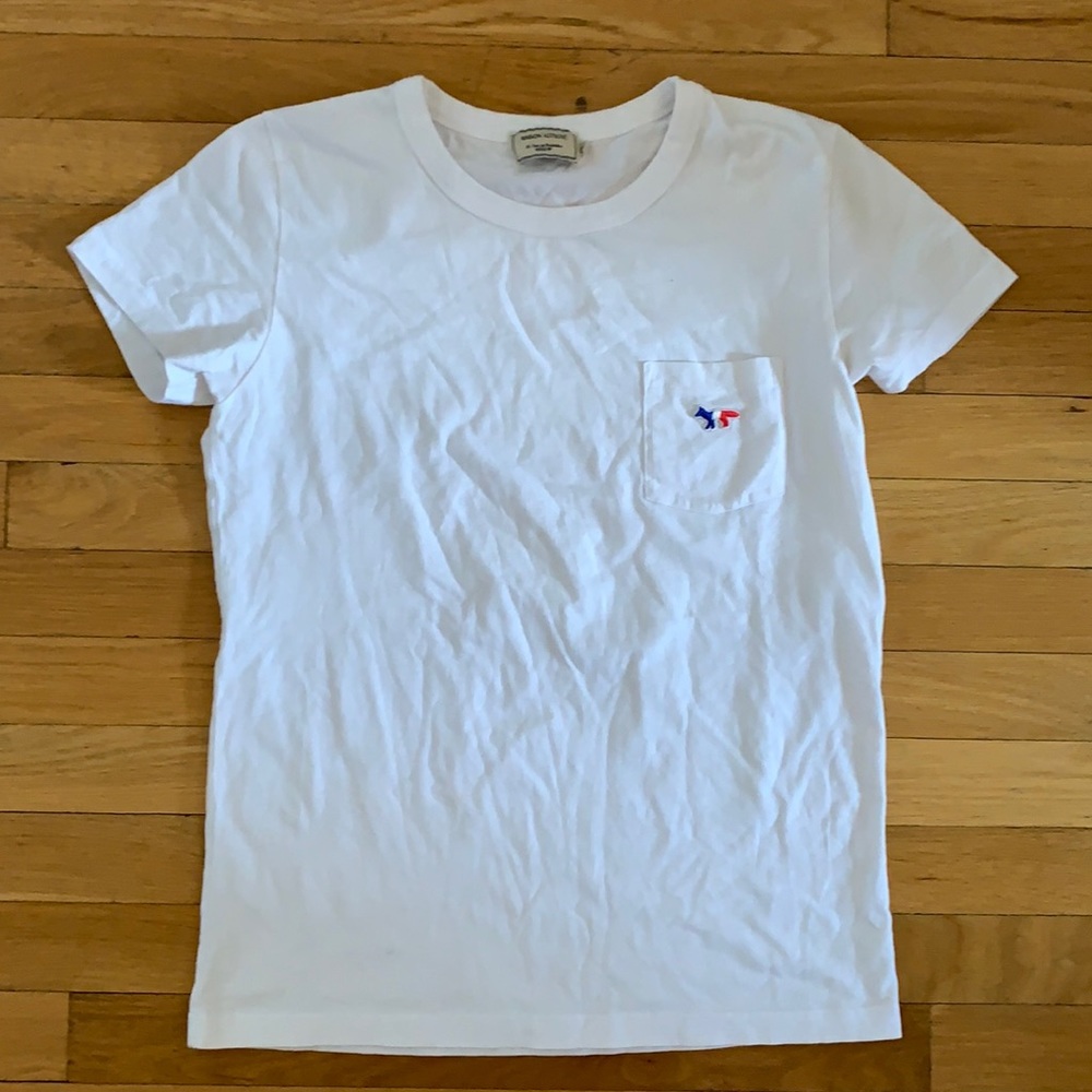 Maison Kitsune white t-shirt, M